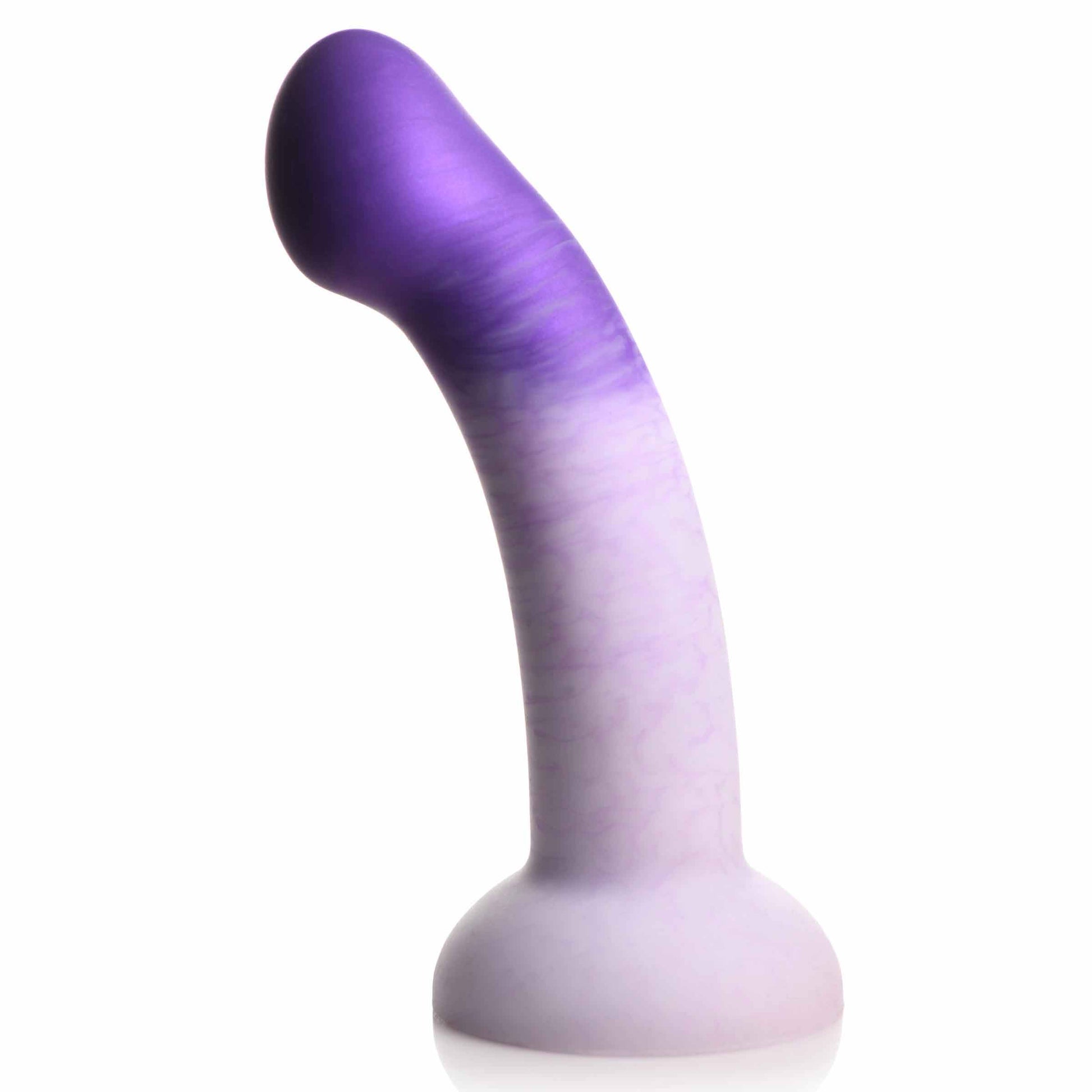 G-Swirl G-Spot Silicone Dildo - Purple - UABDSM