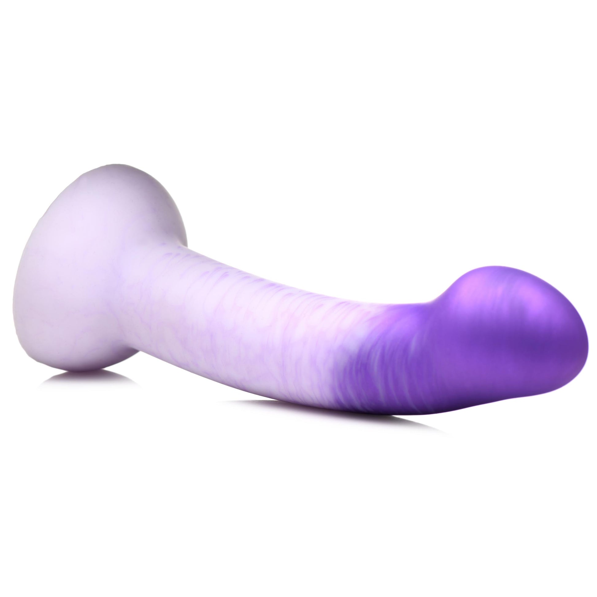 G-Swirl G-Spot Silicone Dildo - Purple - UABDSM