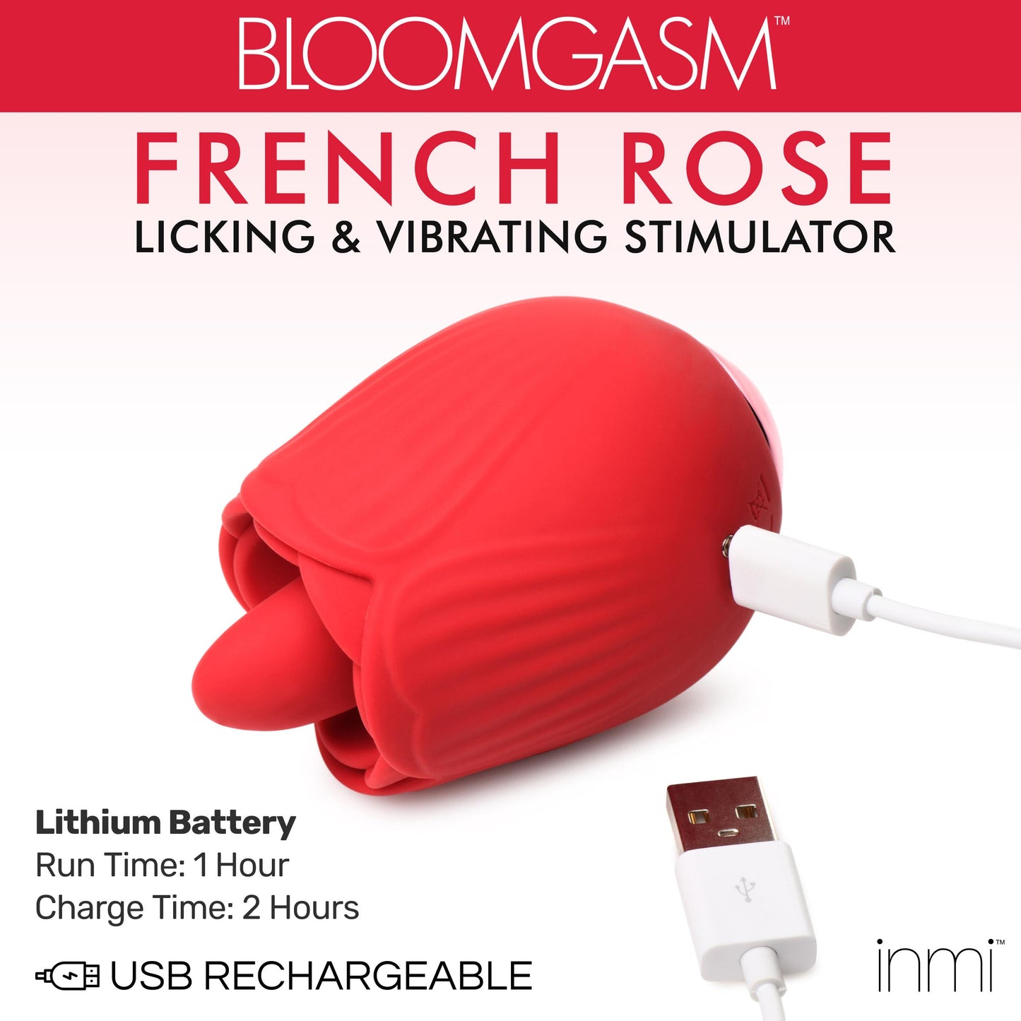 10X French Rose Licking and Vibrating Stimulator - UABDSM