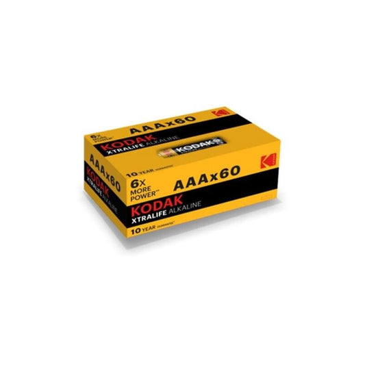 Alkaline Xtralife AAA LR3 Batteries Box of 60 - UABDSM