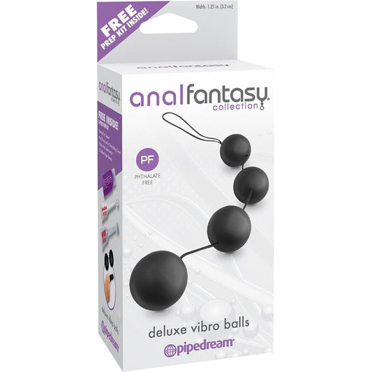 Anal Balls with Vibration Deluxe Colour Black - UABDSM