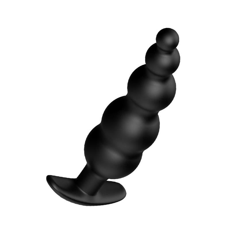 Anal Bubble Plug Black Silicone - UABDSM