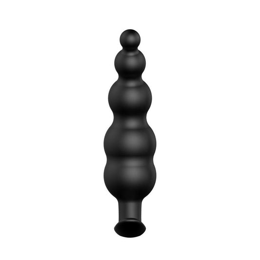 Anal Bubble Plug Black Silicone - UABDSM