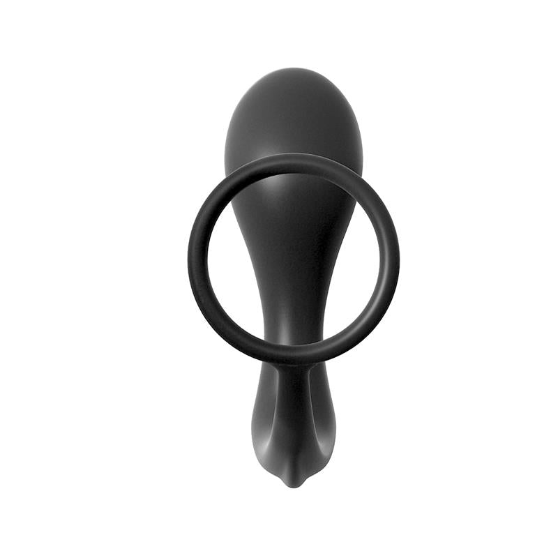 Anal Fantasy Collection  Ass-Gasm Cockring Advanced Plug - Colour Black - UABDSM