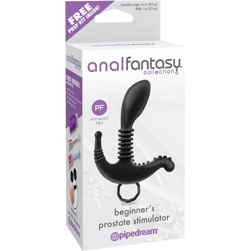 Anal Fantasy Collection Beginners Prostate Stimulator - Colour Black - UABDSM