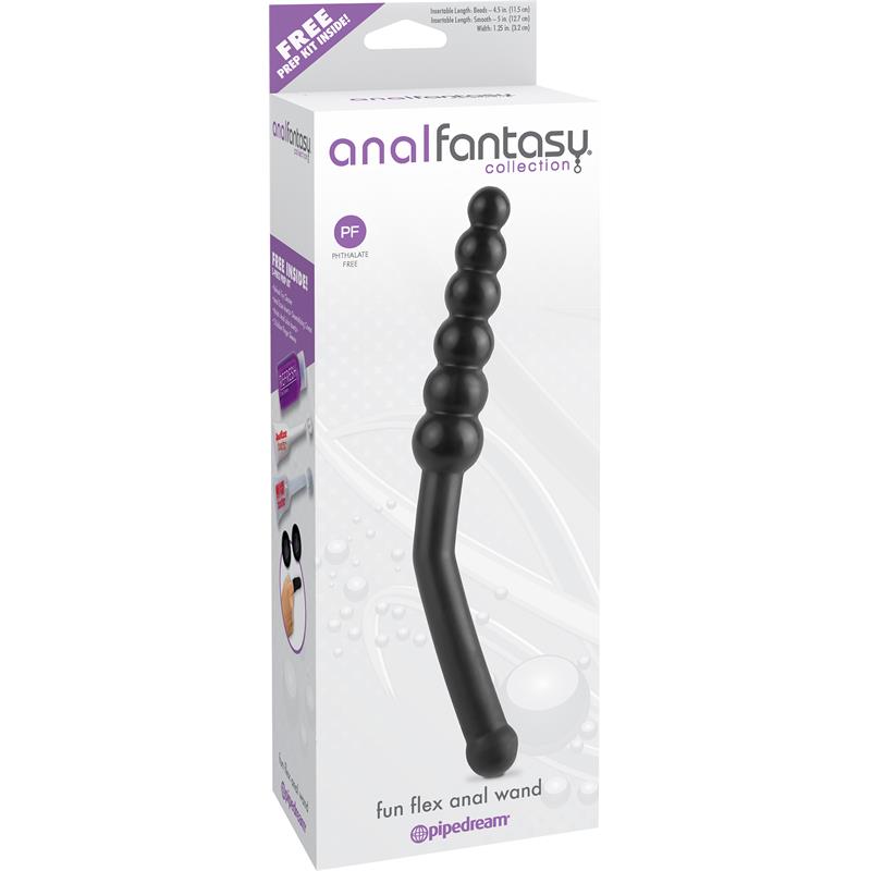 Anal Fantasy Collection Fun Flex Anal Wand - Colour Black - UABDSM