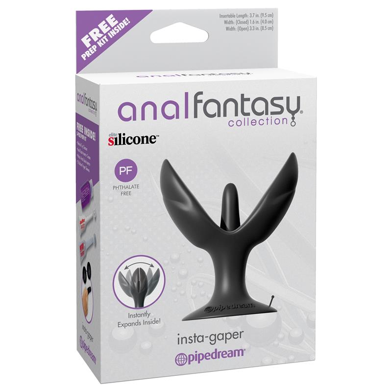 Anal Fantasy Collection  Insta-Gaper - Colour Black - UABDSM