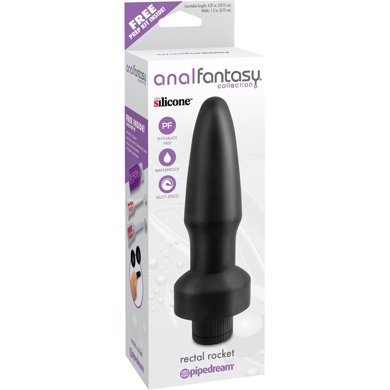 Anal Fantasy Collection Rectal Rocket - Colour Black - UABDSM