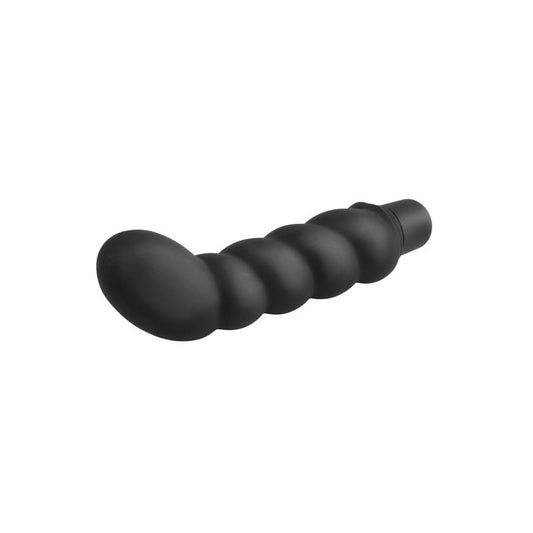Anal Fantasy Collection Ribbed P-Spot Vibe - Colour Black - UABDSM