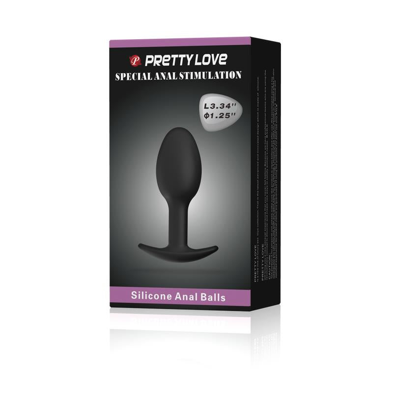 Anal Plug Black with Ball - UABDSM