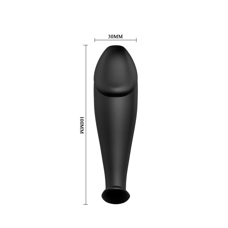 Anal Plug Black with Remote Control - UABDSM