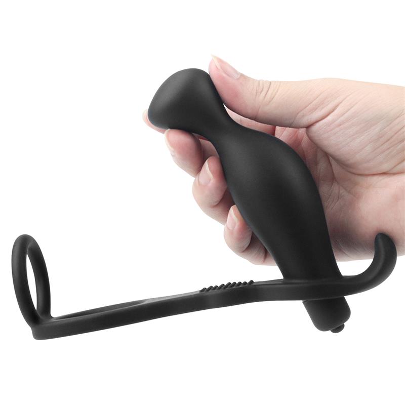 Anal Stimulator Ass Rasca with Vibration Black - UABDSM