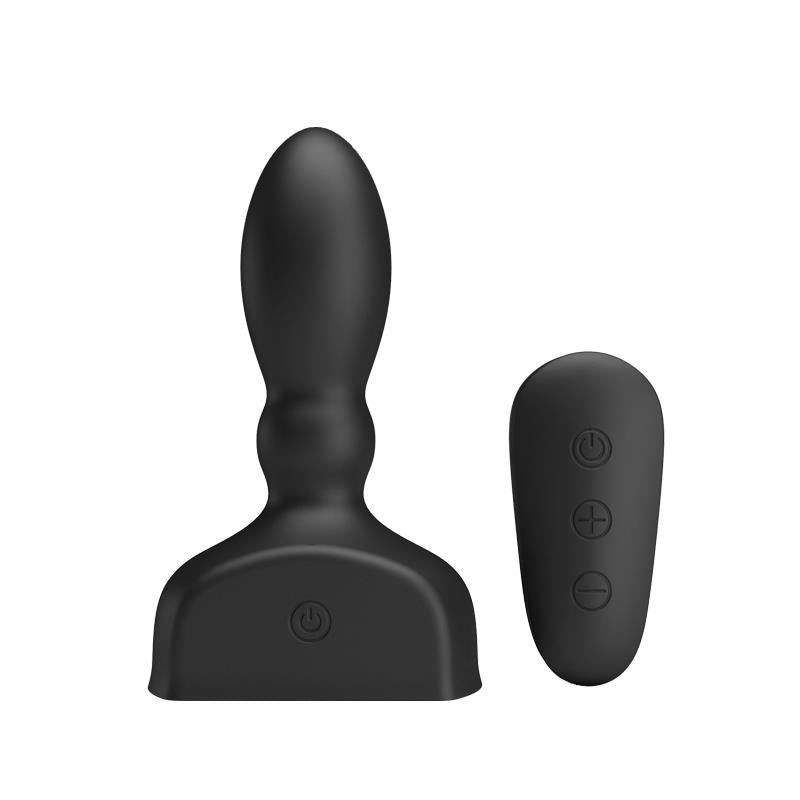 Anal Stimulator Harriet Inflatable USB Silicone Black - UABDSM