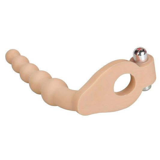 Anal Stimulator The Ultra Soft Bead 6.5 with Vibration Flesh - UABDSM