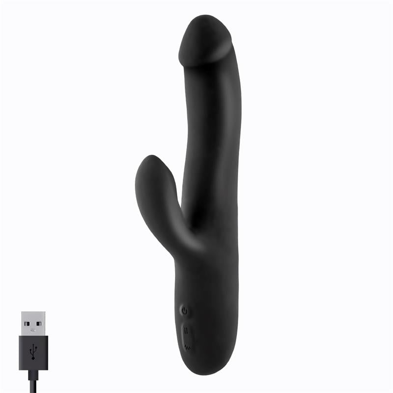 Angus Vibrator with Thrusting Movement 2 Motors Silicone USB - UABDSM