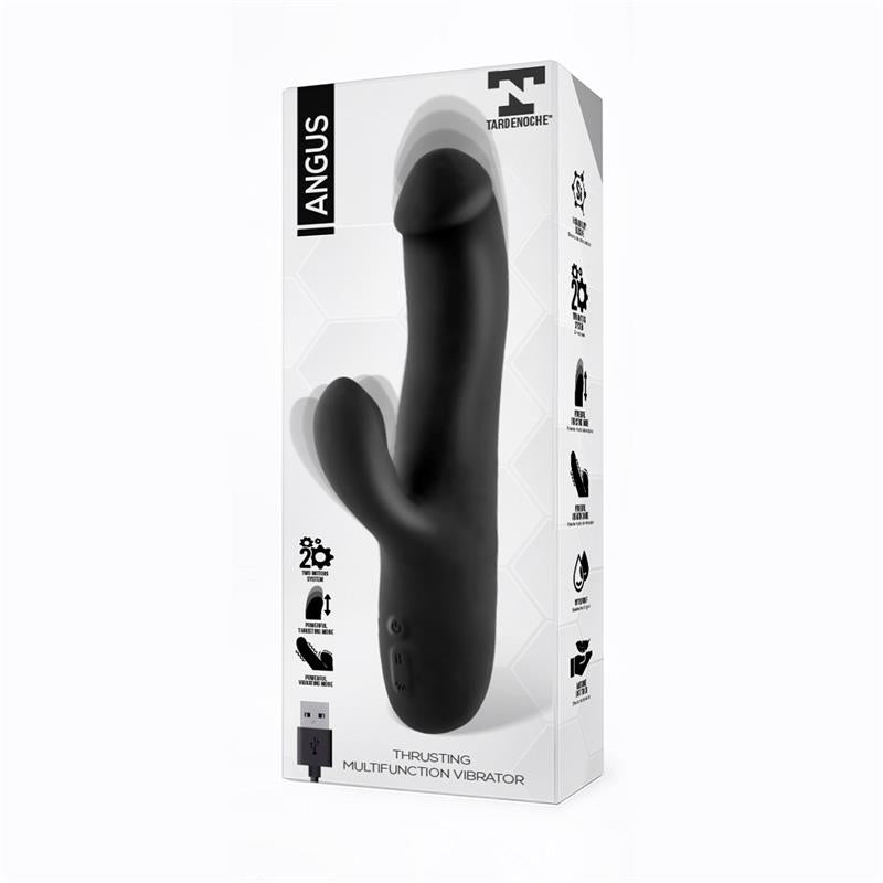 Angus Vibrator with Thrusting Movement 2 Motors Silicone USB - UABDSM