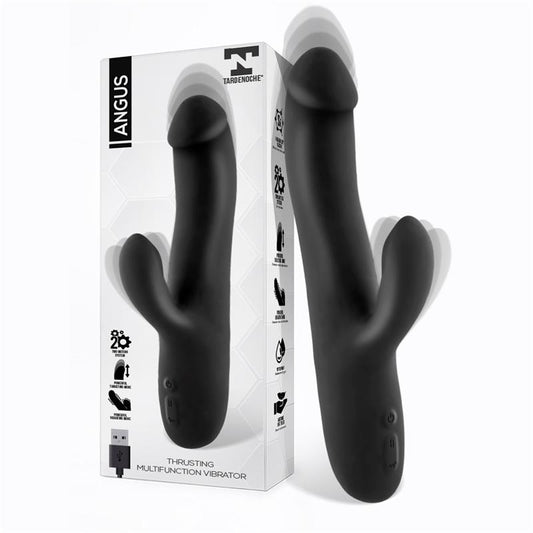 Angus Vibrator with Thrusting Movement 2 Motors Silicone USB - UABDSM