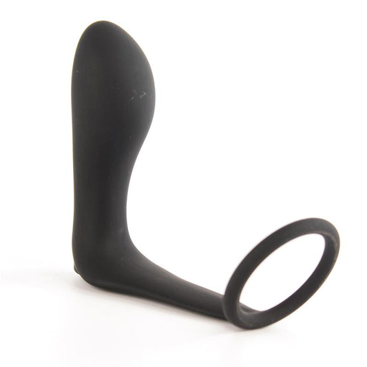 Ansel Anal Plug with Vibration and Cock Ring USB Silicone - UABDSM