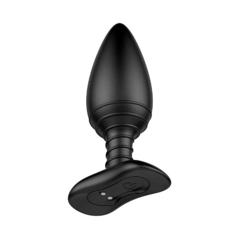 Asher Butt Plug with Remote Control Magnetic USB Black - UABDSM