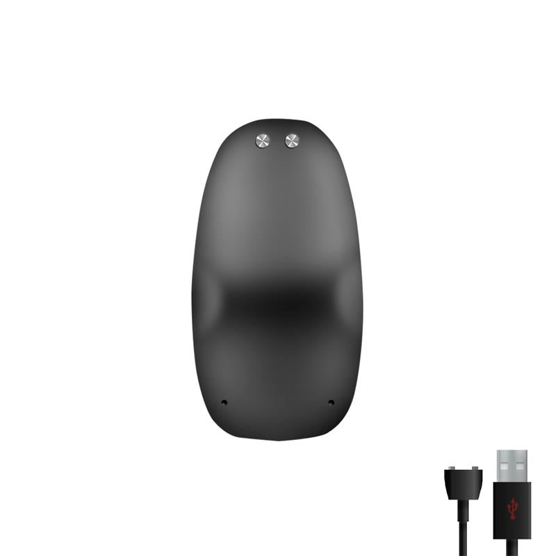 Asher Butt Plug with Remote Control Magnetic USB Black - UABDSM