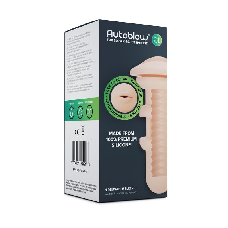 Autoblow A.I. Silicone Mouth Sleeve - UABDSM