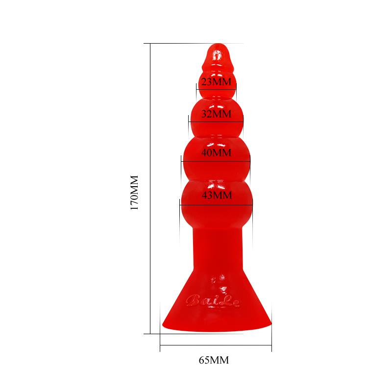 Baile Bulbous Shaped Butt Plug Orange - UABDSM