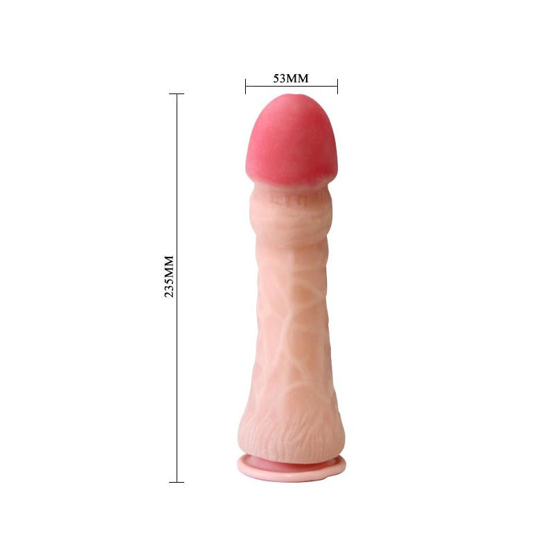 Baile Suction Cup Dildo Flesh 23.5 cm - UABDSM