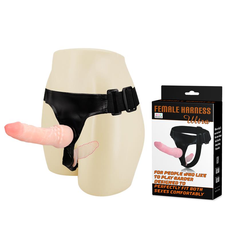 Double Ultra Penetration Strap-On Flesh - UABDSM