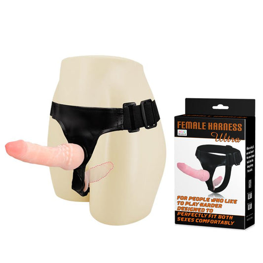 Double Ultra Penetration Strap-On Flesh - UABDSM