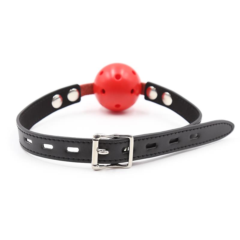 Ball Gag Breathable Black/Red - UABDSM