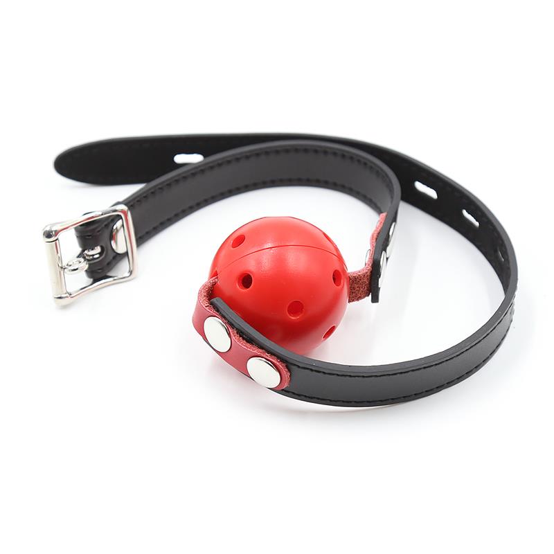 Ball Gag Breathable Black/Red - UABDSM