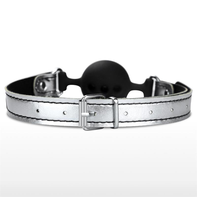 Ball Gag with Nipple Clamp Silver - UABDSM