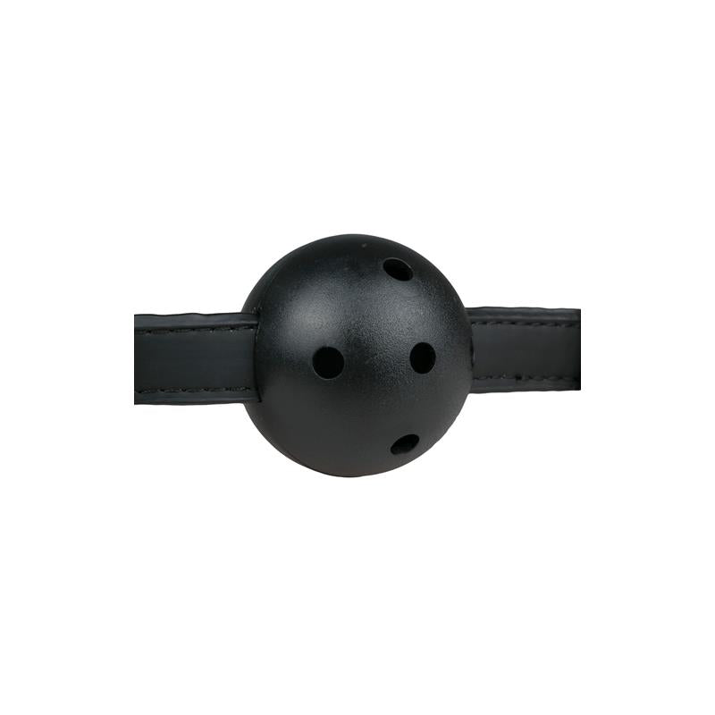 Ball Gag With PVC Ball - Black - UABDSM