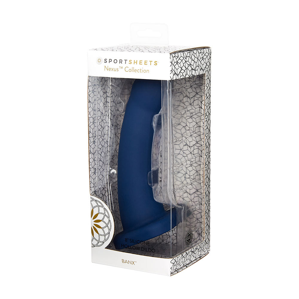 Nexus Banx Hollow Silicone Dildo 8 - Blue - UABDSM