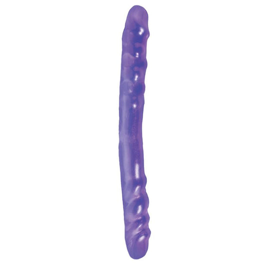 Basix Rubber Works  406 cm Double Dong ? Colour Purple - UABDSM
