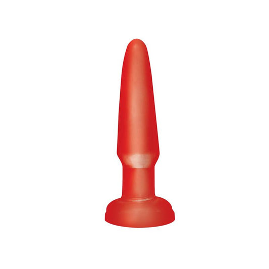 Basix Rubber Works Butt Plug Beginners - Colour Red - UABDSM