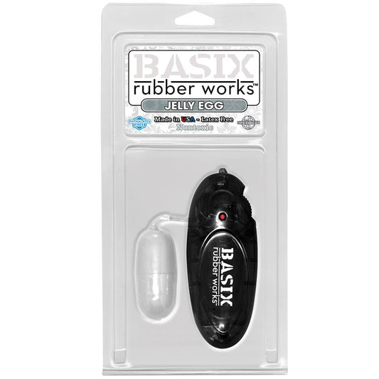 Basix Rubber Works Jelly Egg - Color Clear - UABDSM