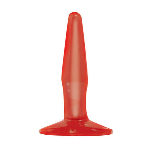 Basix Rubber Works  Mini Butt Plug - Colour Red - UABDSM