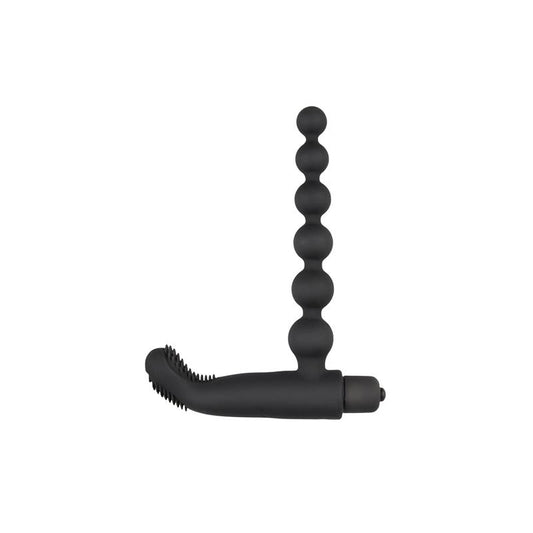 Beaded Buddy Anal Vibrator - Black - UABDSM