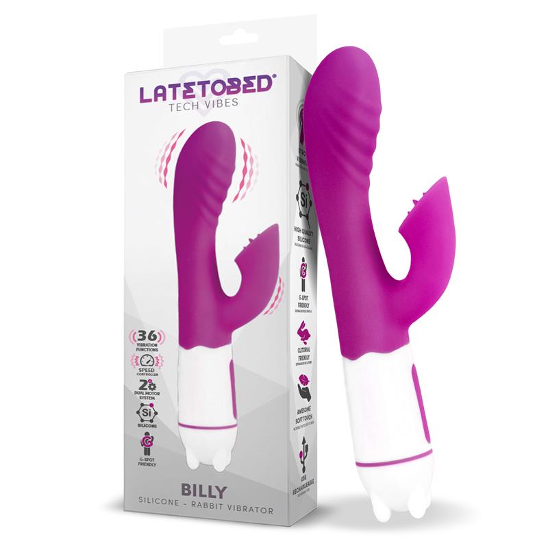 Billy USB Vibrator 36 Functions Silicone Purple - UABDSM