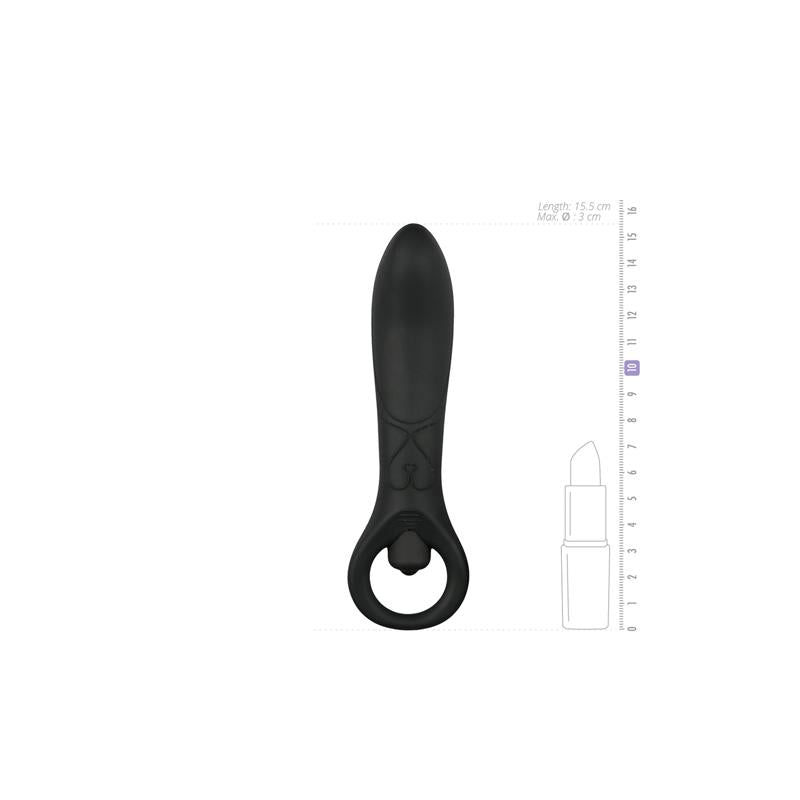 Anal Vibrator Silicone Black - UABDSM