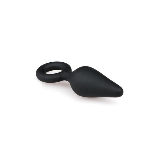 Black Buttplugs With Pull Ring - Small - UABDSM