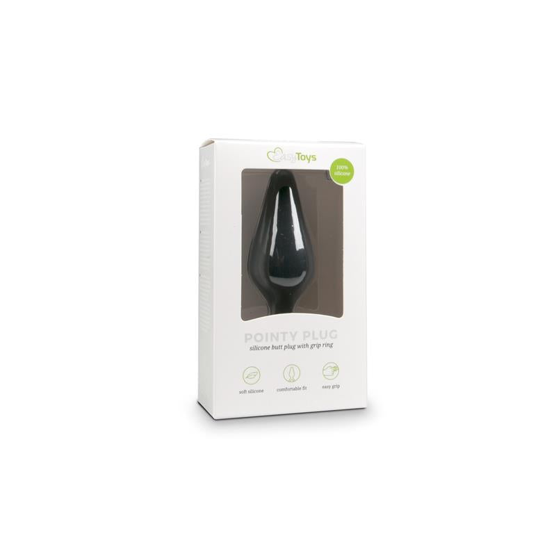 Black Buttplugs With Pull Ring - Small - UABDSM