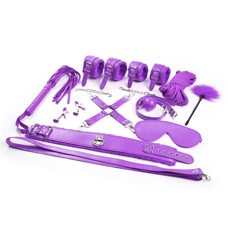 Bondage Set 10 Pieces Purple - UABDSM