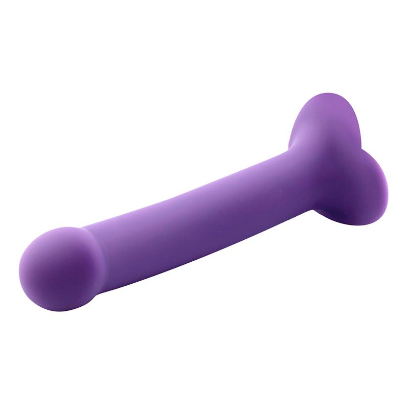 Bouncy Liquid Silicone Dildo Hiper Flexible 6.5 - 16.5 cm Size S Purple - UABDSM