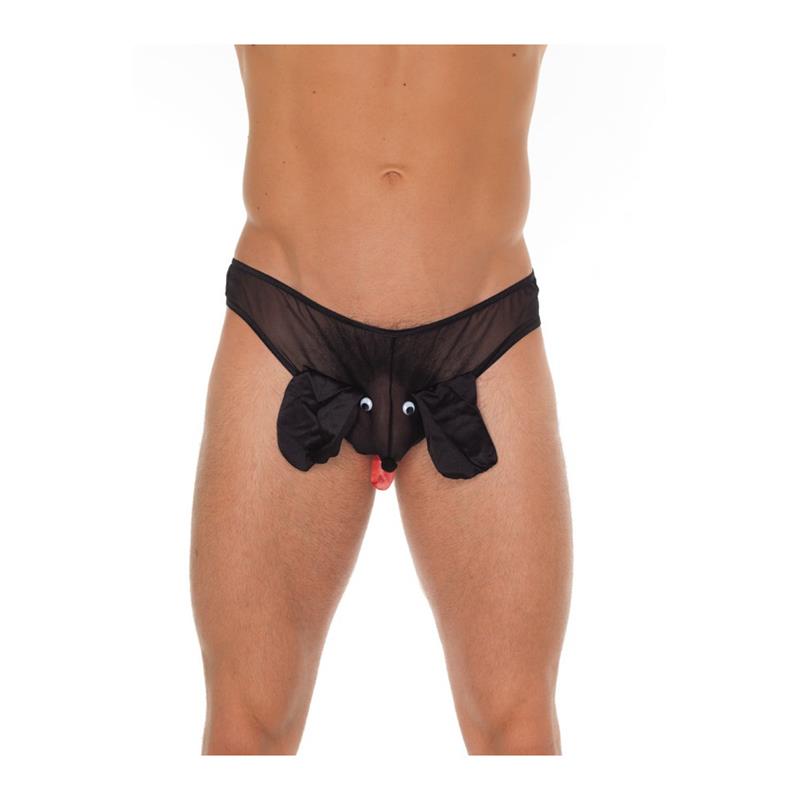 Briefs Dog Black One Size - UABDSM