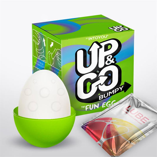 Bumpy Masturbator Egg Elastic Silicone Green - UABDSM