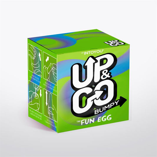 Bumpy Masturbator Egg Elastic Silicone Green - UABDSM