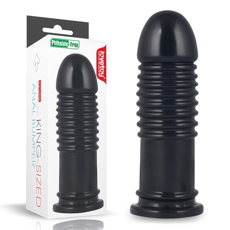 Butt Plug King Sized Anal Bumper 8 Black - UABDSM