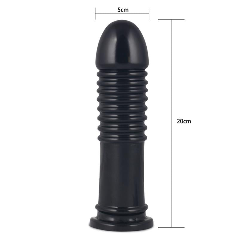 Butt Plug King Sized Anal Bumper 8 Black - UABDSM